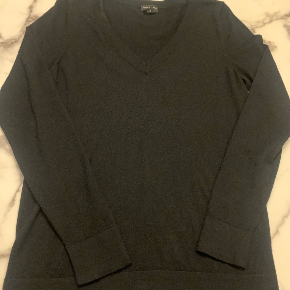 Club Monaco v neck wool sweater - Picture 3 of 9